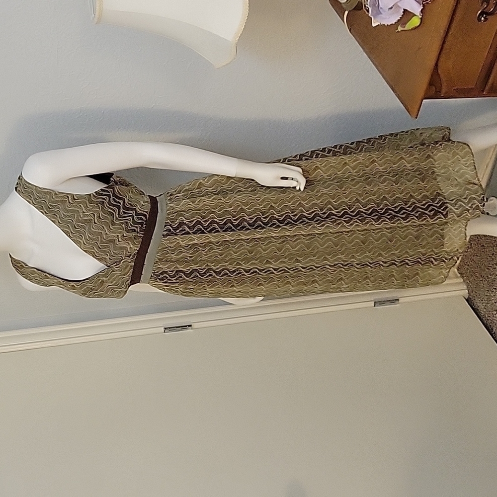 Jonathan Martin Snakeskin Python Chiffon Tie Back… - image 2